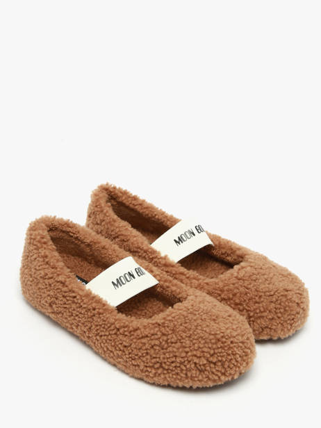 Ballerinas Uit Leder Moon boot Bruin women D2400010 ander zicht 1